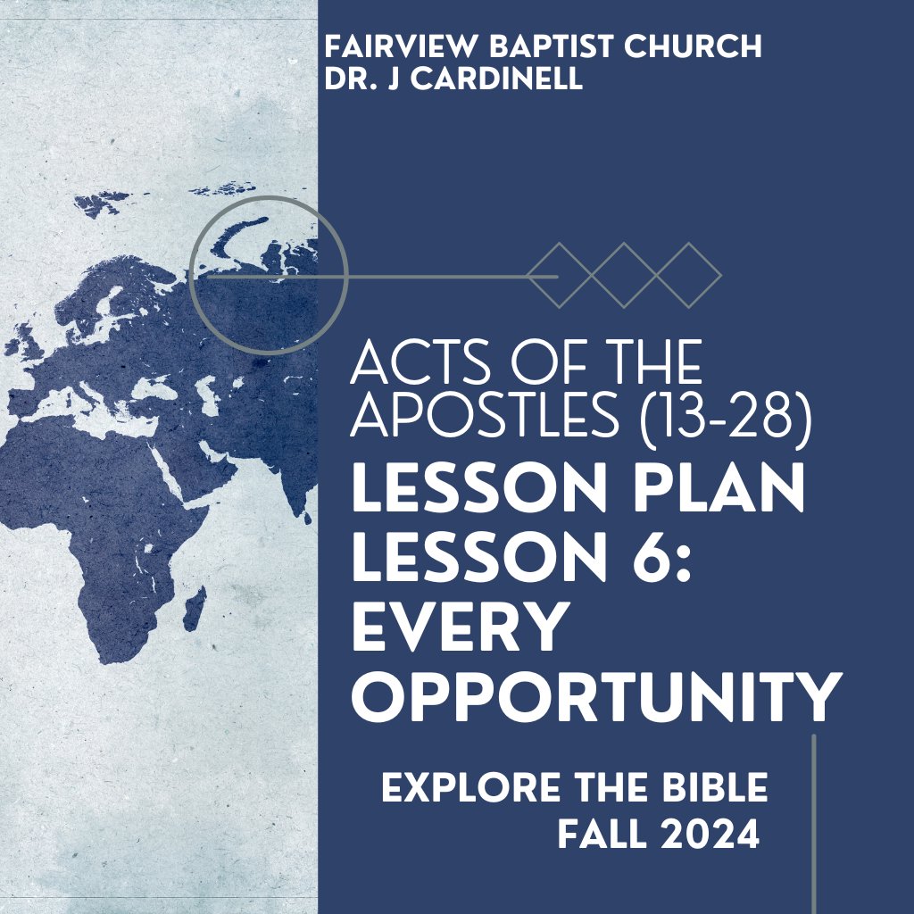 Fairview Baptist Small Group Lesson