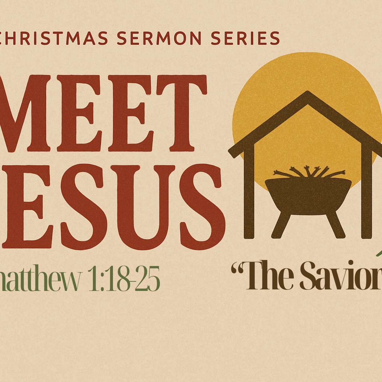 "Meet Jesus: The Savior" - Matthew 1:18-25 episode artwork