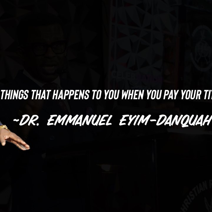 Things that happen when you pay your tithe