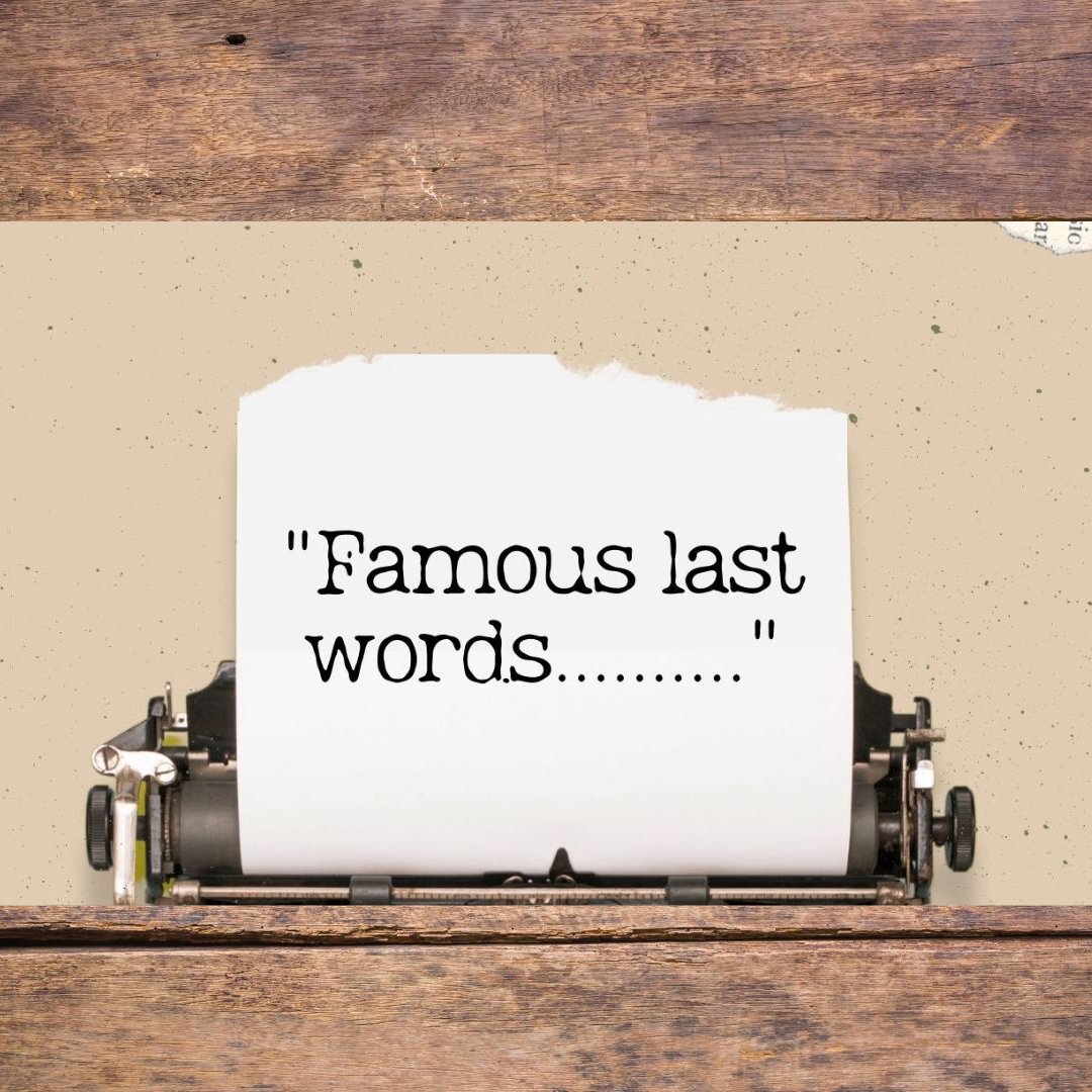 Famous last words... episode artwork