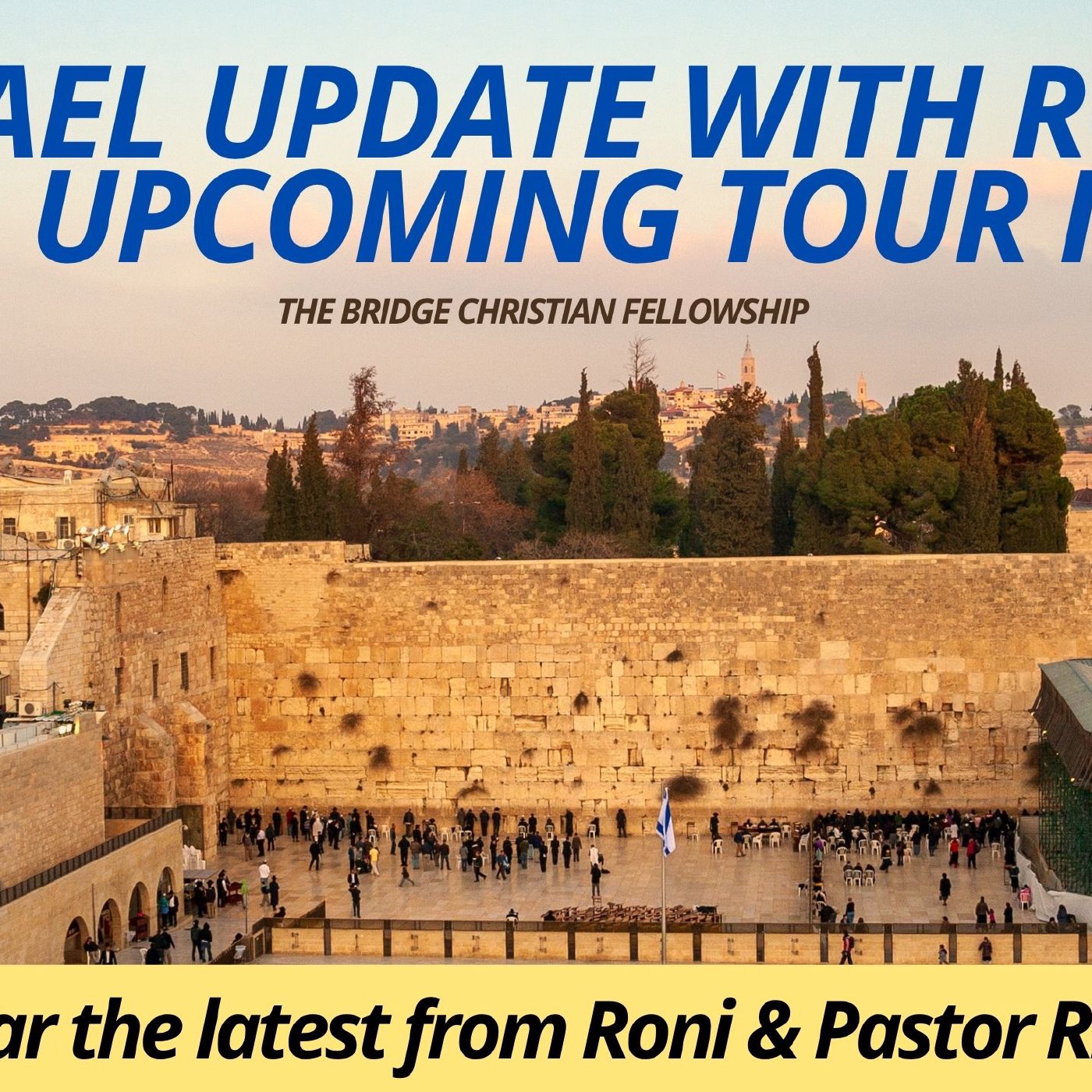 ISRAEL UPDATE WITH RONI AND UPCOMING TOUR INFO episode artwork