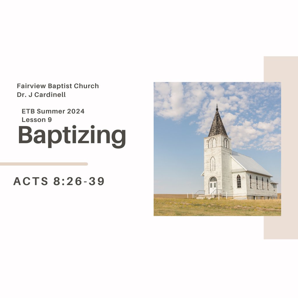 Fairview Baptist Small Group Lesson