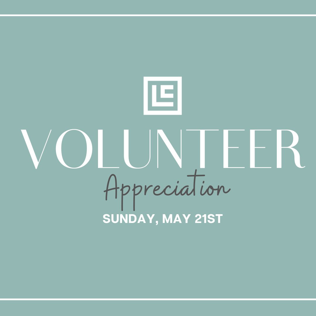 Volunteer Recognition Sunday