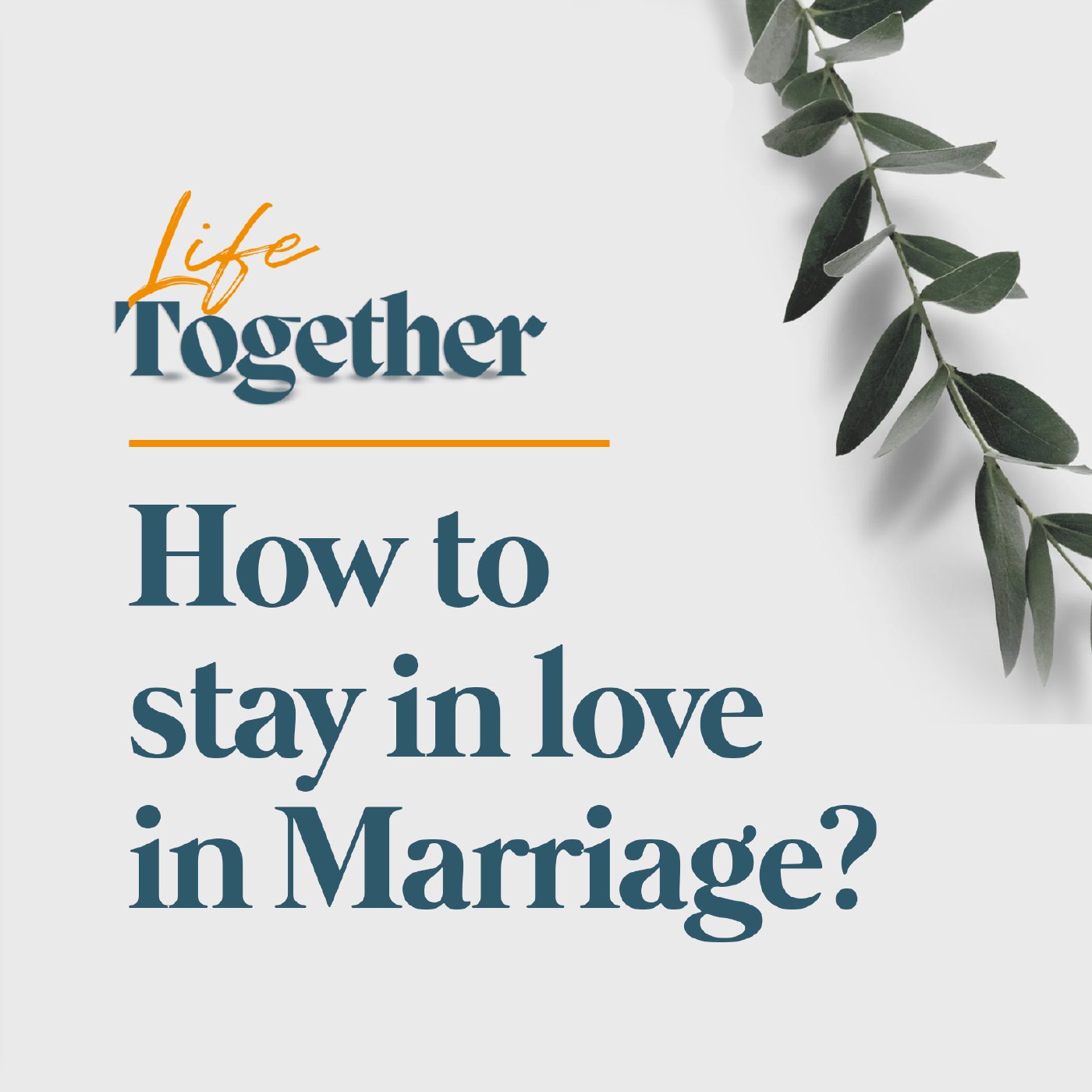 Life Together Week 1: Jeff Eliscupidez | How to stay in love in Marriage?