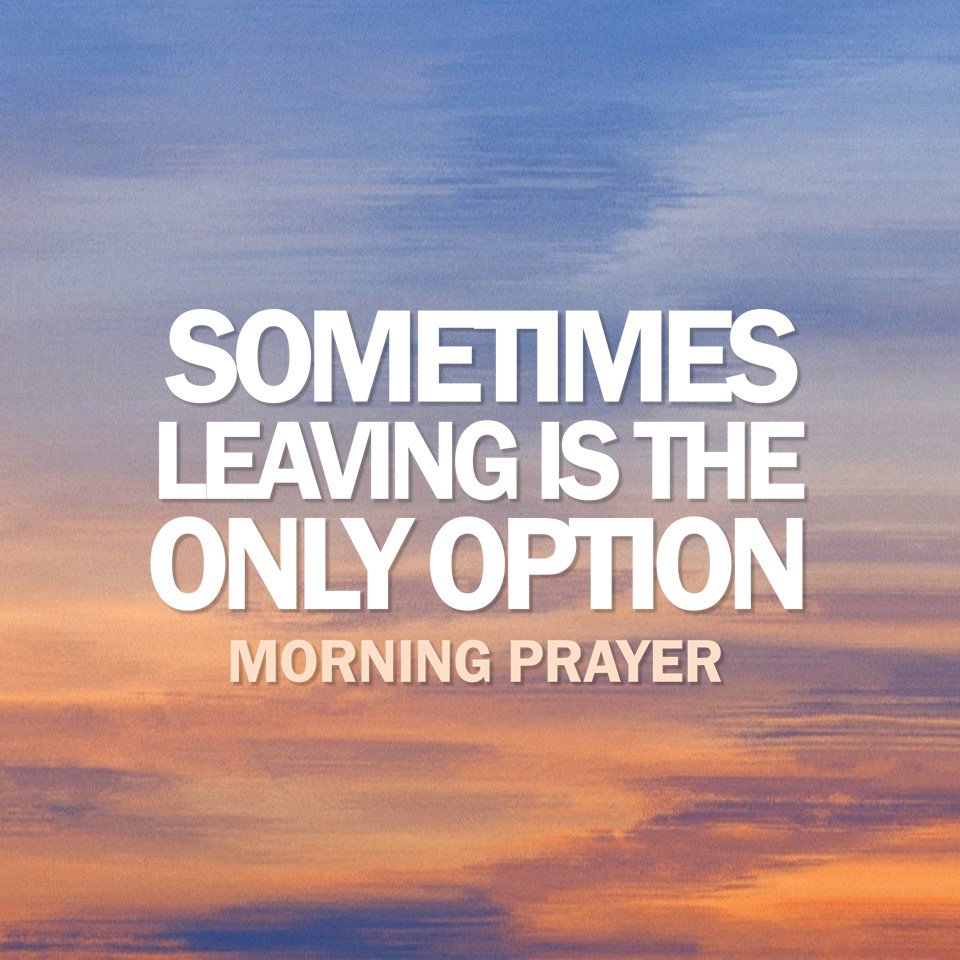 Sometimes Leaving Is the Only Option