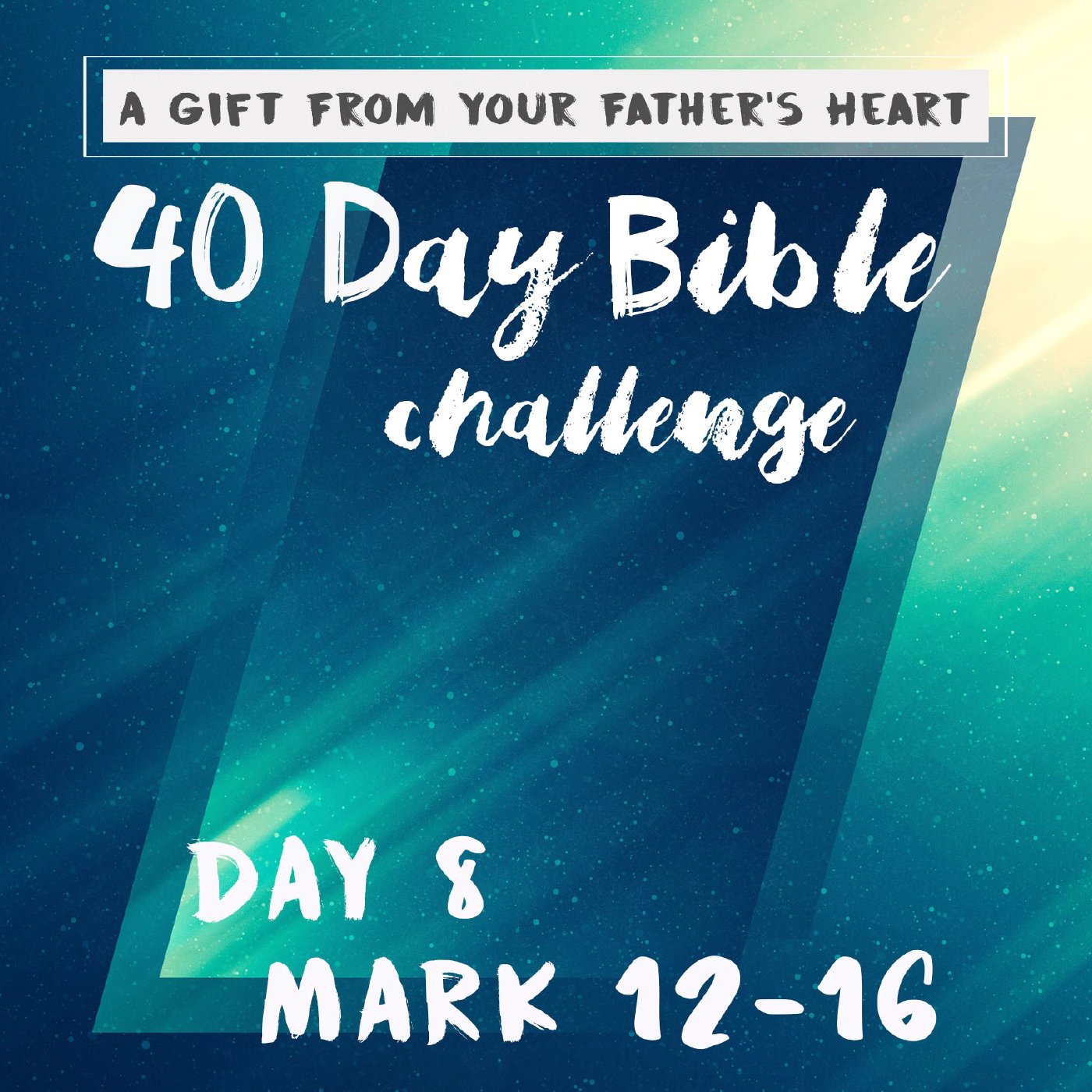 Day 8 - Mark 12-16 episode artwork