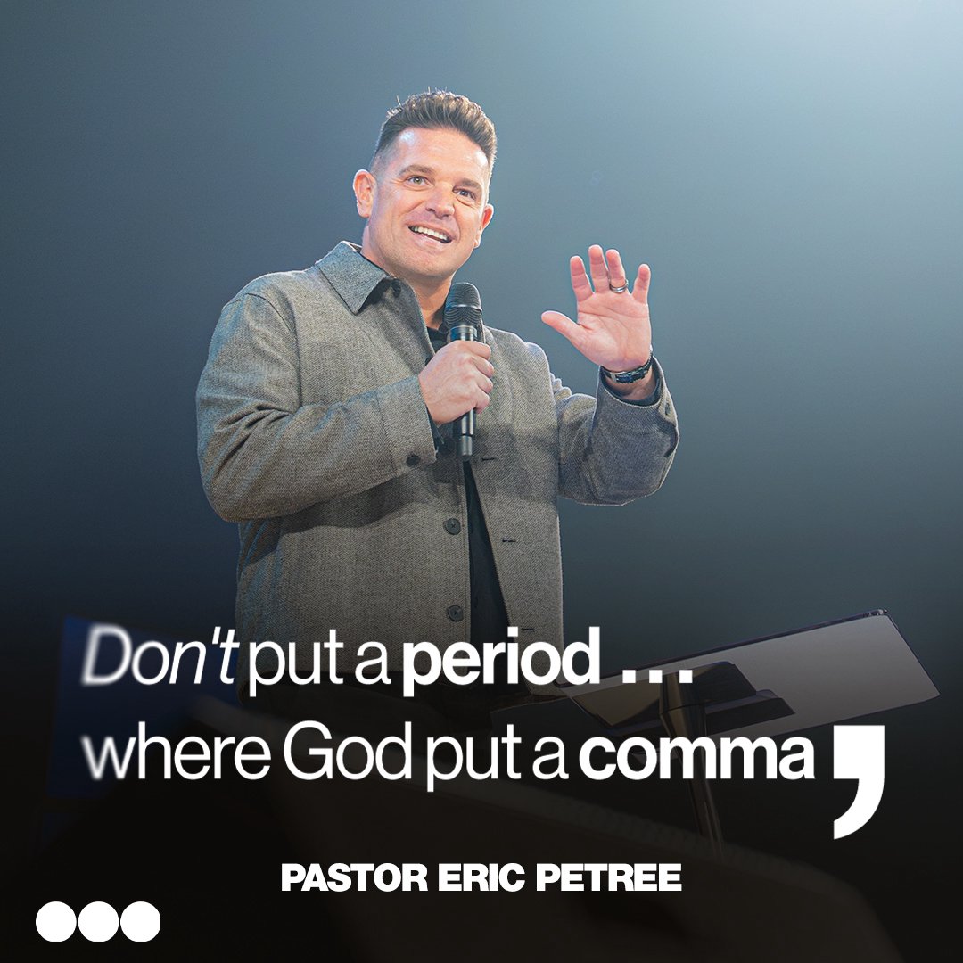 Don't Put A Period Where God Put A Comma