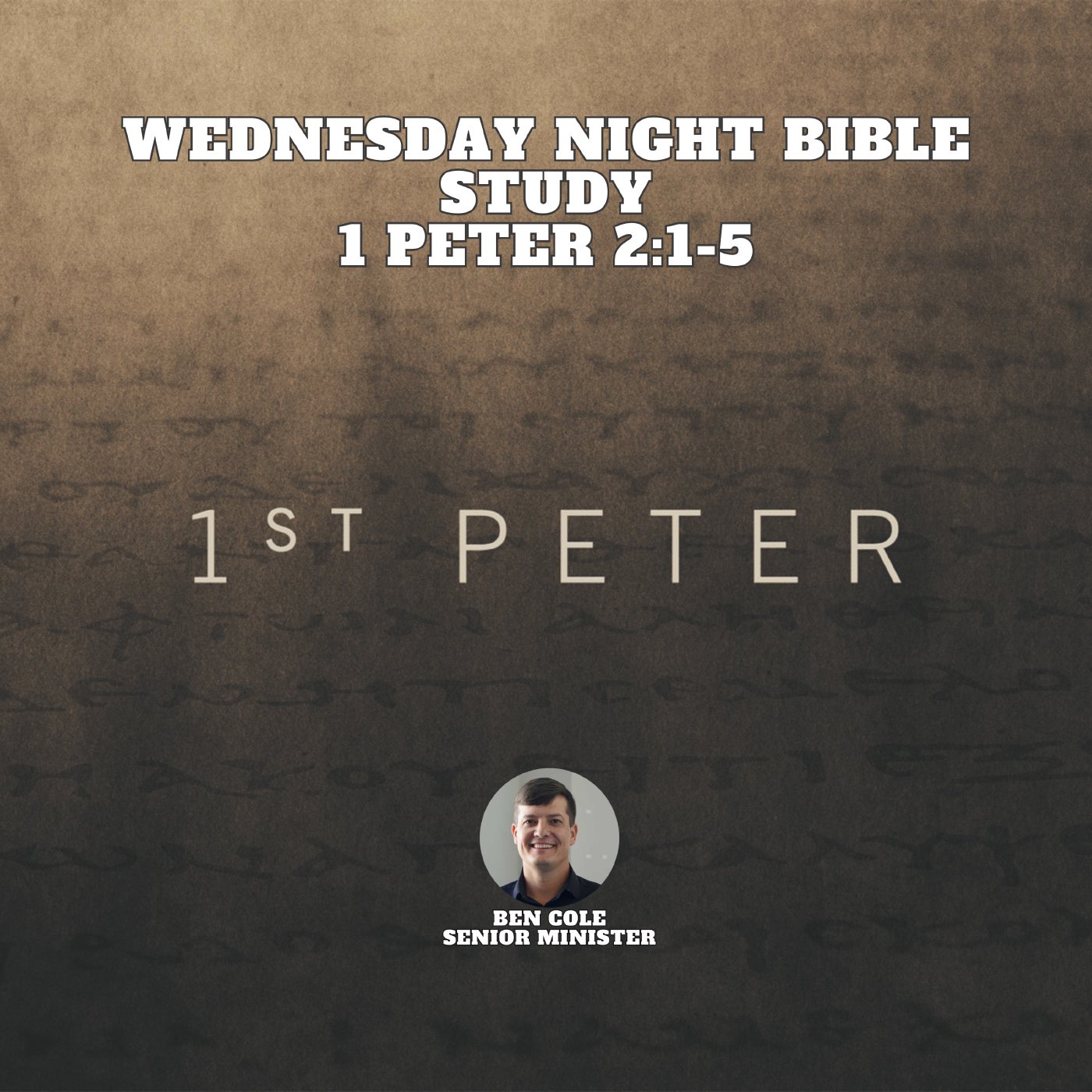 Wednesday Night Bible Study | 1 Peter 2:1-5; 1 Peter 2:6-10 episode artwork
