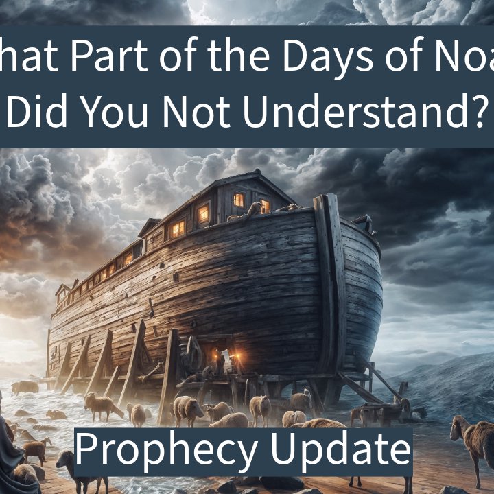 What Part of the Days of Noah Did You Not Understand? What Part of the Days of Noah Did You Not Understand?