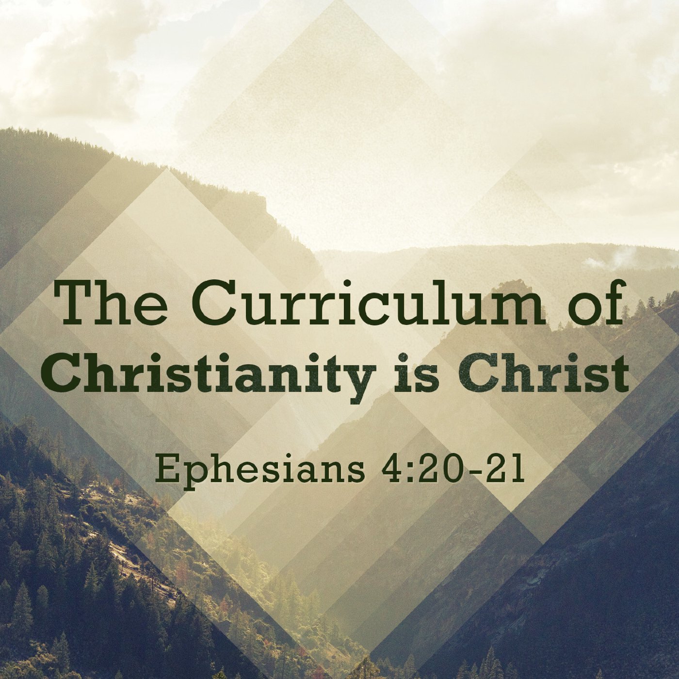 The Curriculum of Christianity is Christ episode artwork