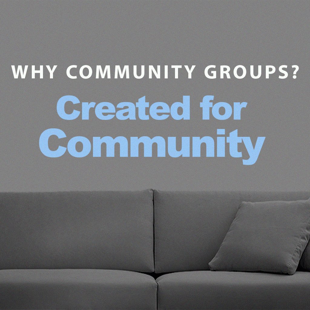 Why Community Groups? Created for Community episode artwork