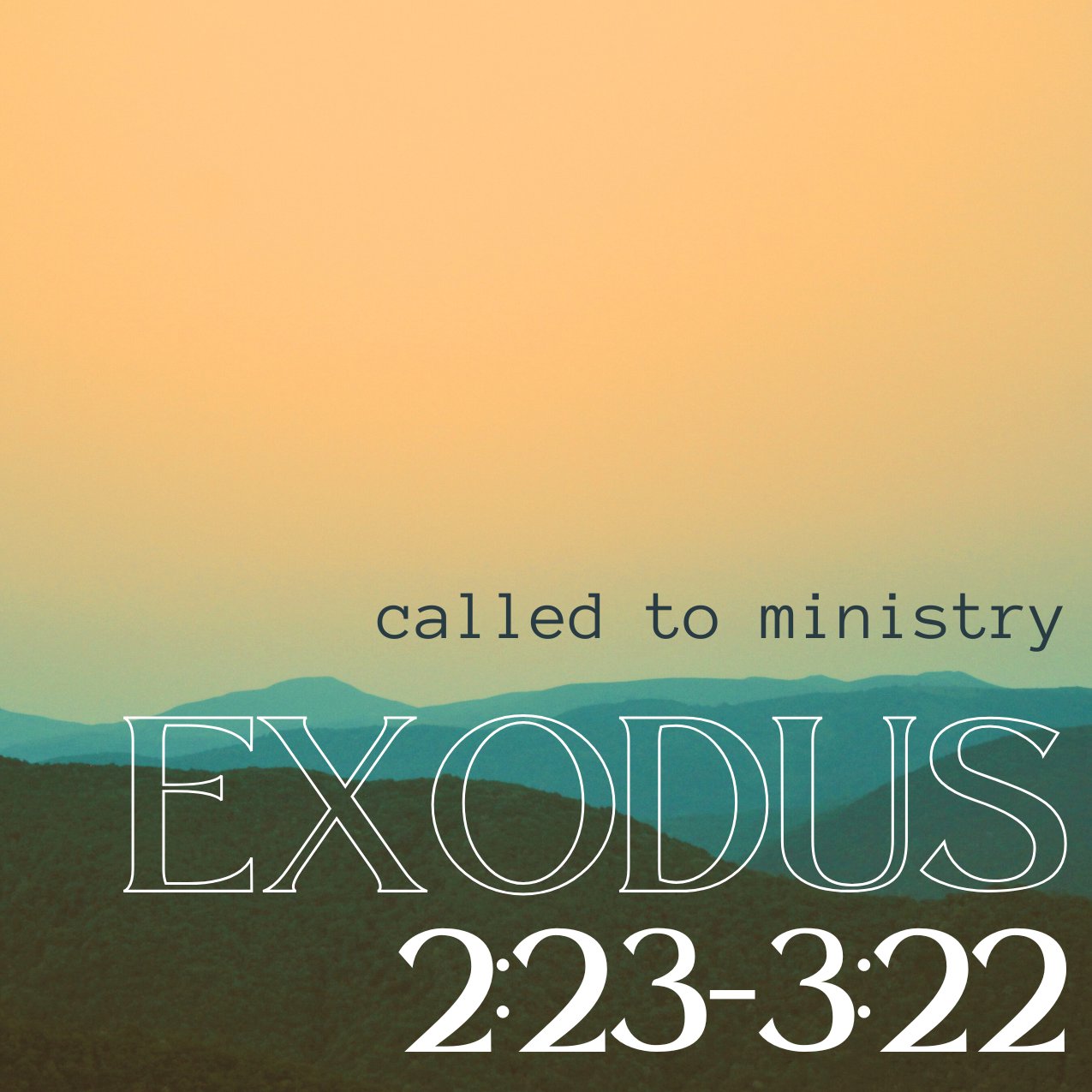 "Called to Ministry'" - Exodus 2:23-3:22 episode artwork