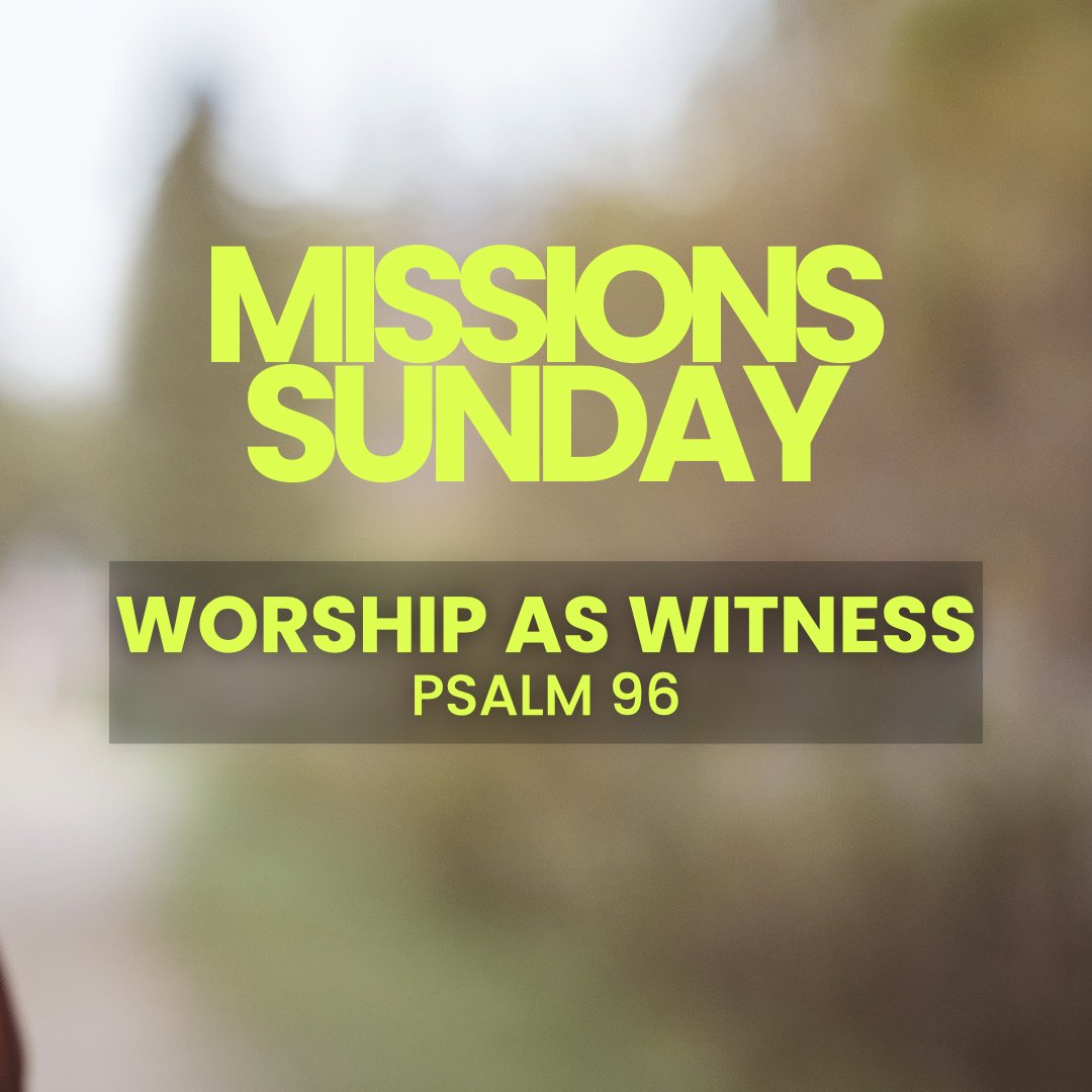 Missions Sunday