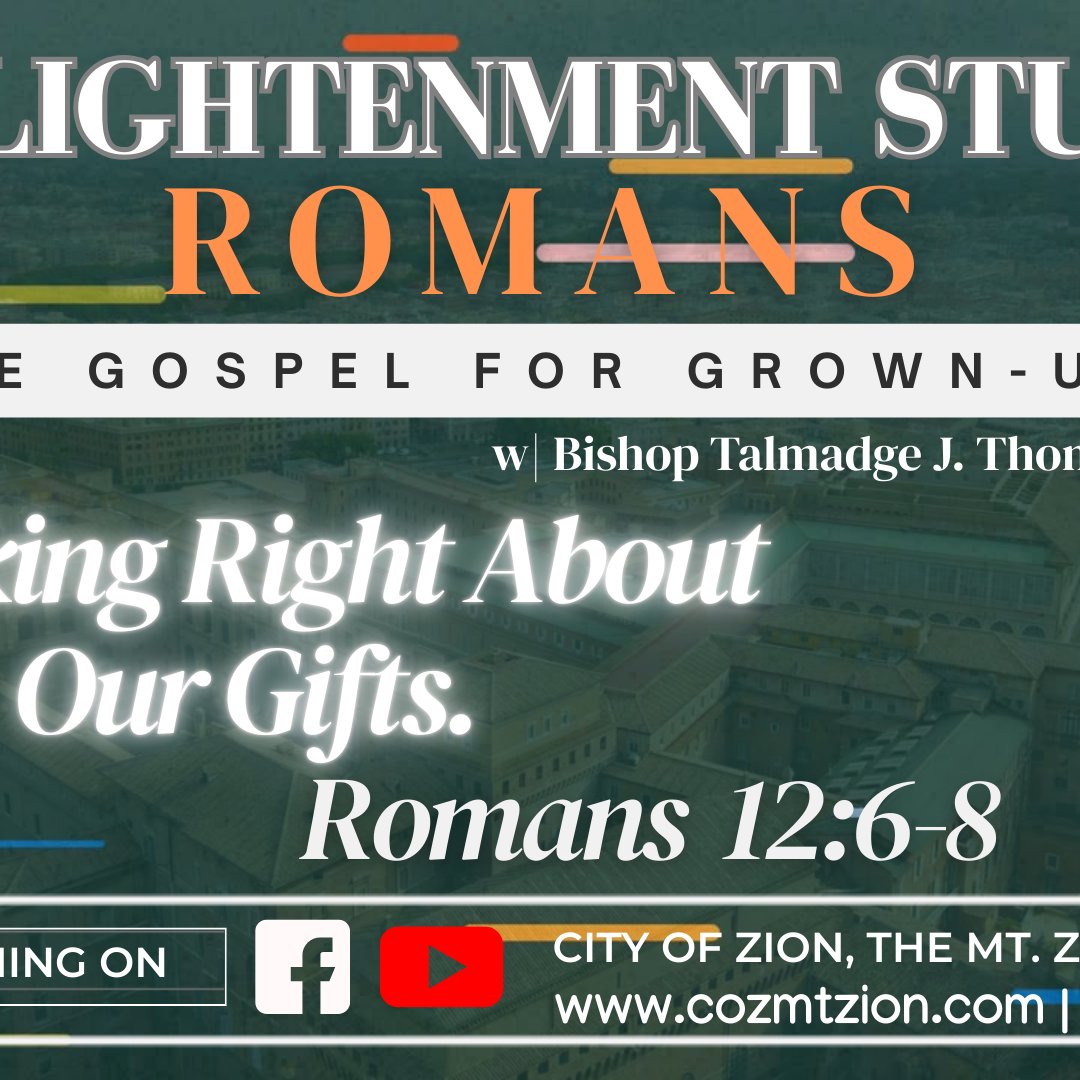 Thinking Right About Our Gifts! w/Bishop Talmadge J. Thomas Thinking Right About Our Gifts! w/Bishop Talmadge J. Thomas