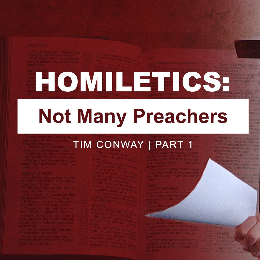 Homiletics: Not Many Preachers (Part 1) episode artwork