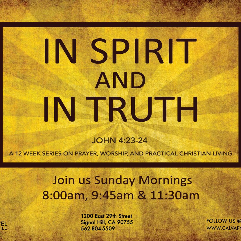 Series: In Spirit and In Truth - Part 8 (continued): Prayer and Personal Devotions, Part 2