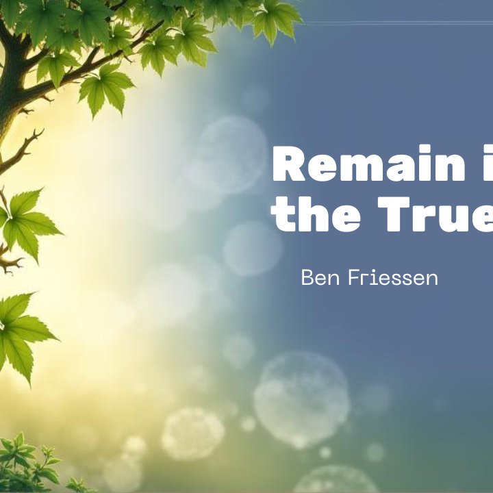 Remain in the True Vine - Ben Friessen