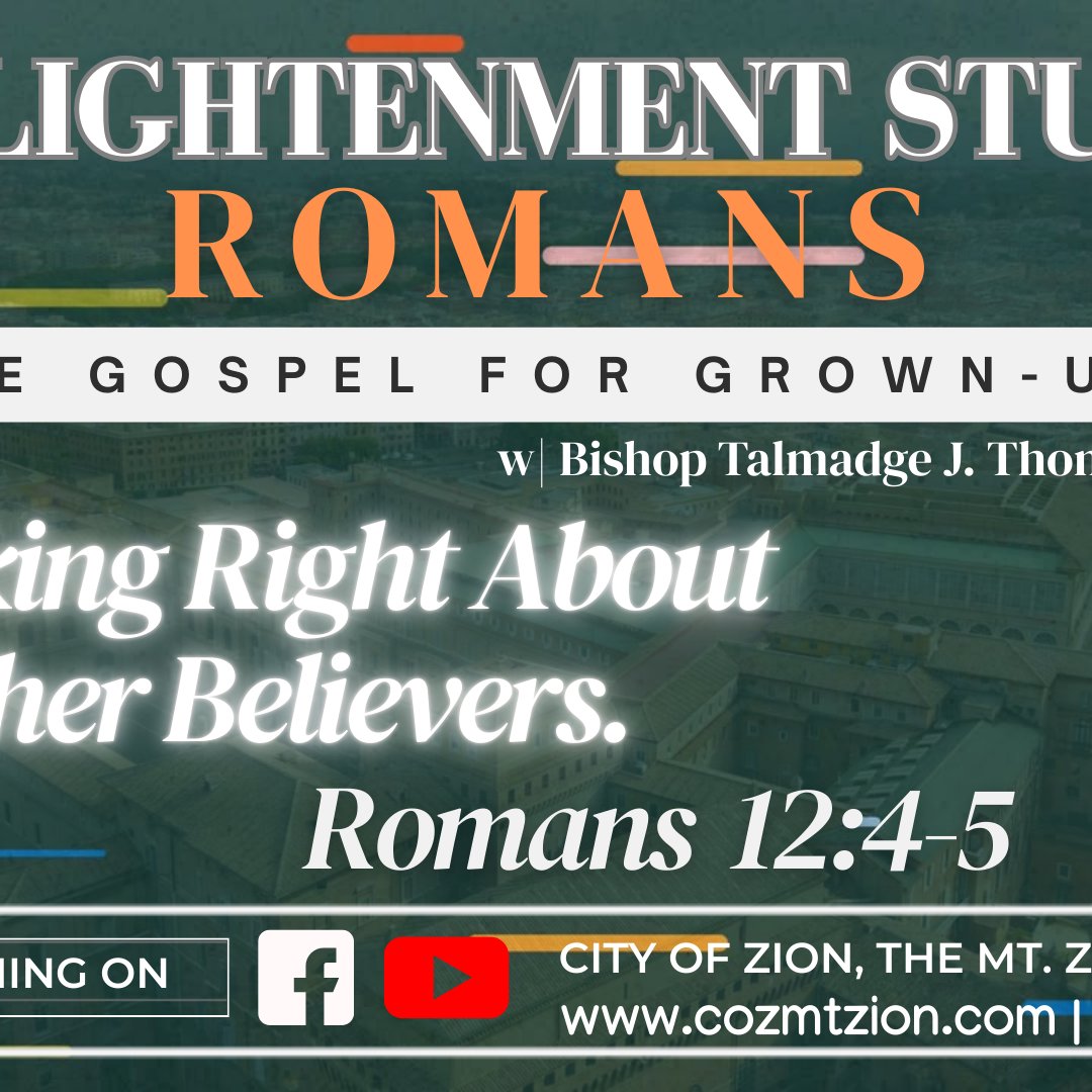 Thinking Right About Other Believers! w/Bishop Talmadge J. Thomas Thinking Right About Other Believers! w/Bishop Talmadge J. Thomas
