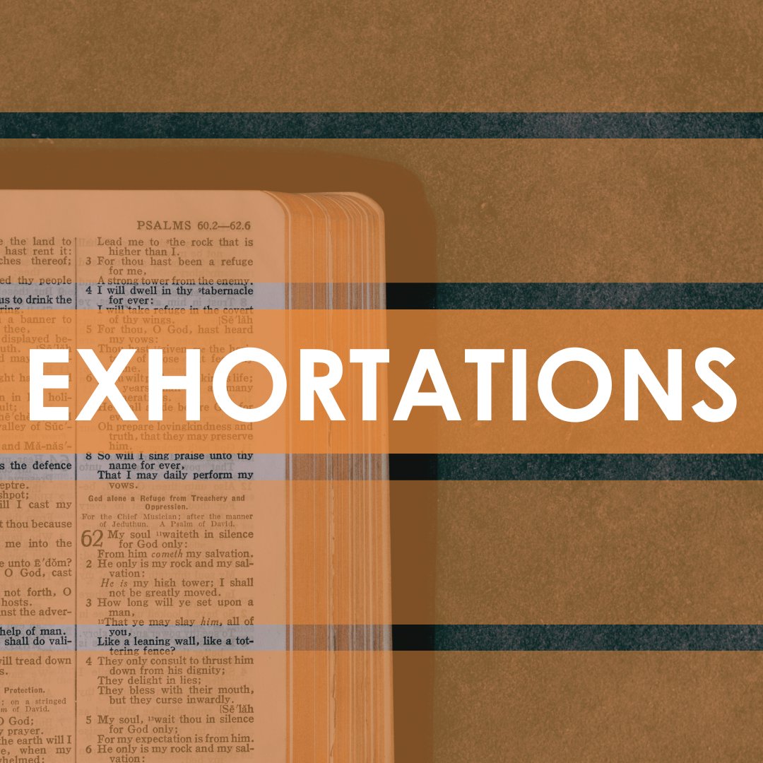 EXHORTATION - Regard None With Contempt