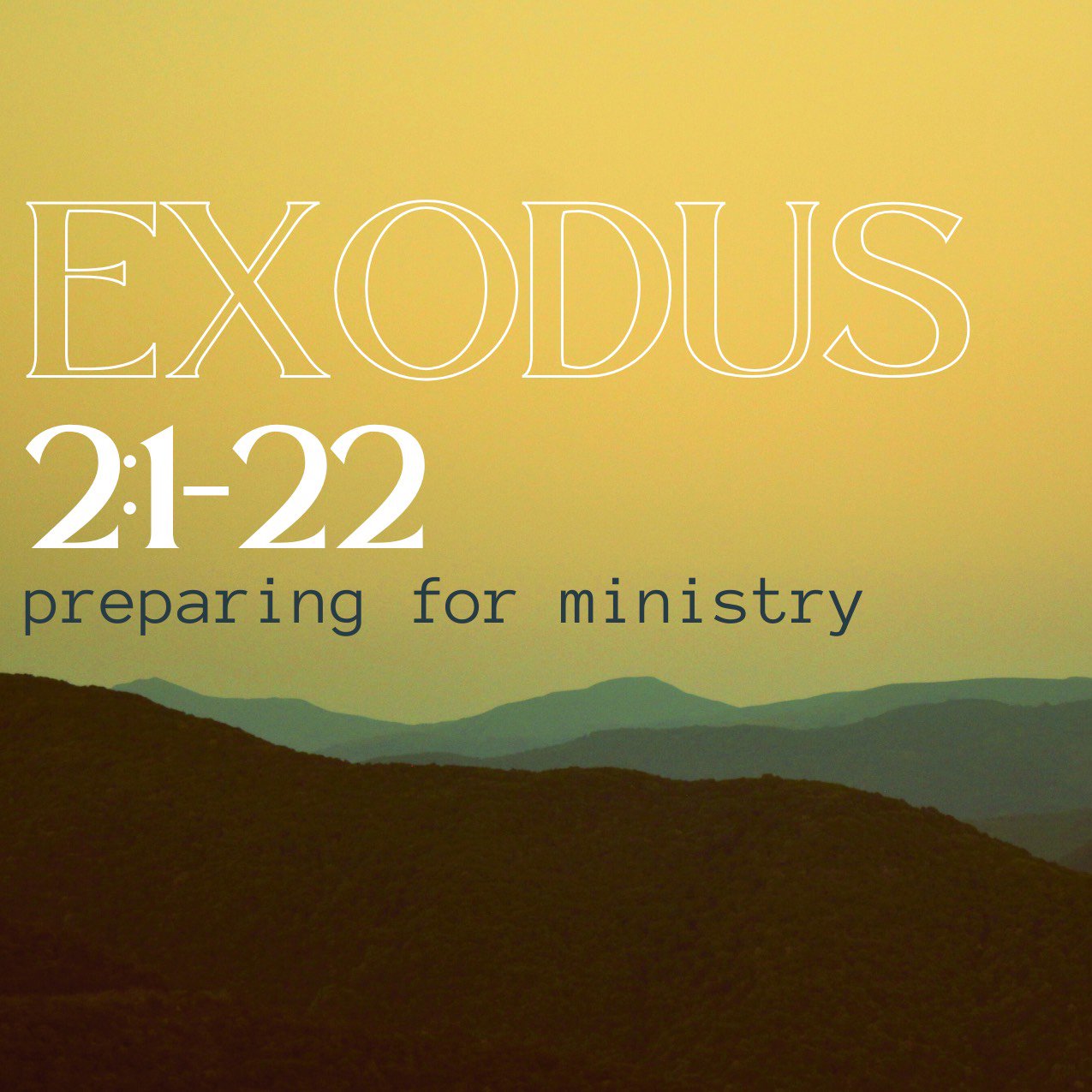 "Preparing For Ministry'" - Exodus 2:1-22 episode artwork