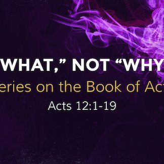 Acts 12:1-19 - "What," not "Why" -  September 10 2023 episode artwork