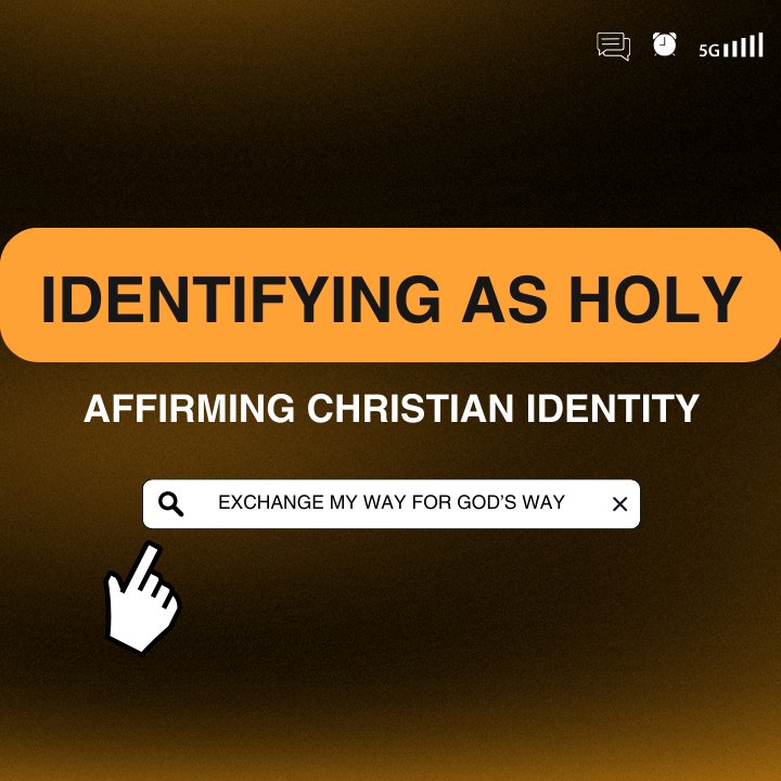 Identifying as Holy // Affirming Christian Identity // Pastor Aaron Chapman Identifying as Holy // Affirming Christian Identity // Pastor Aaron Chapman