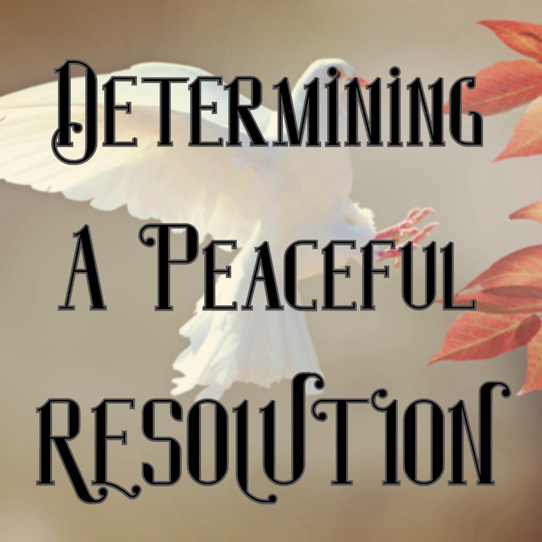 Determining A Peaceful Resolution episode artwork
