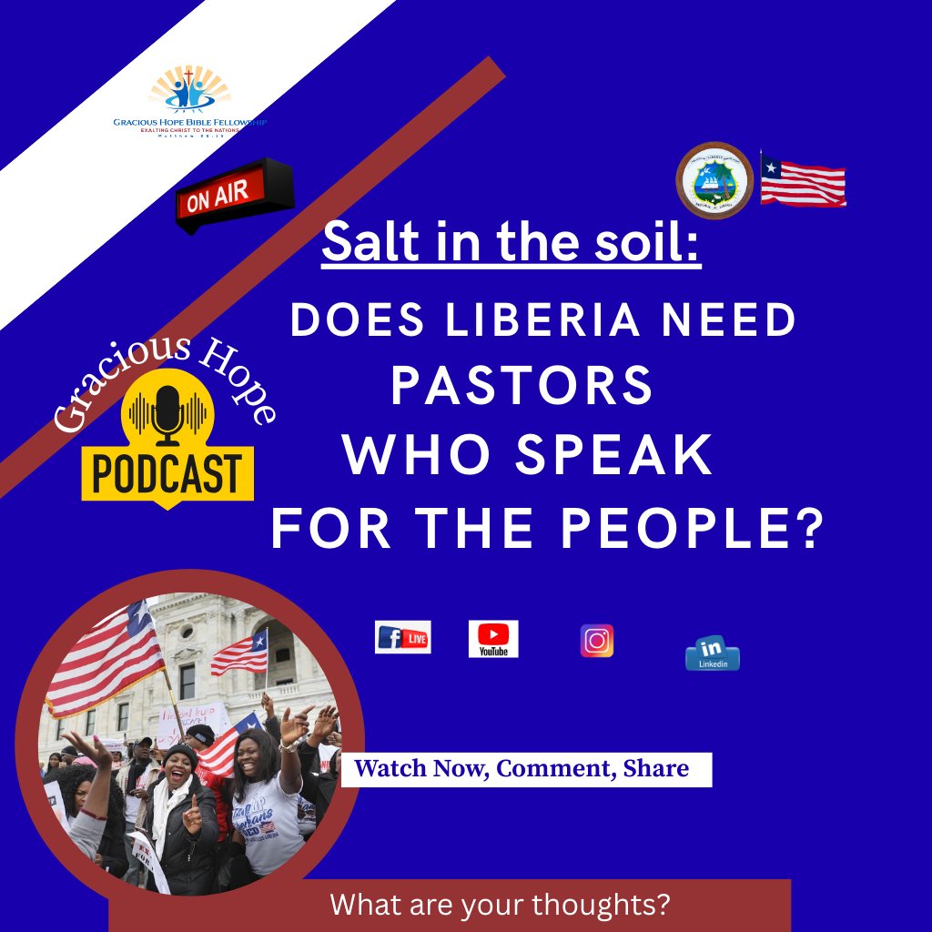Salt in the Soil: Does Liberia Need Pastors Who Speak for the People?