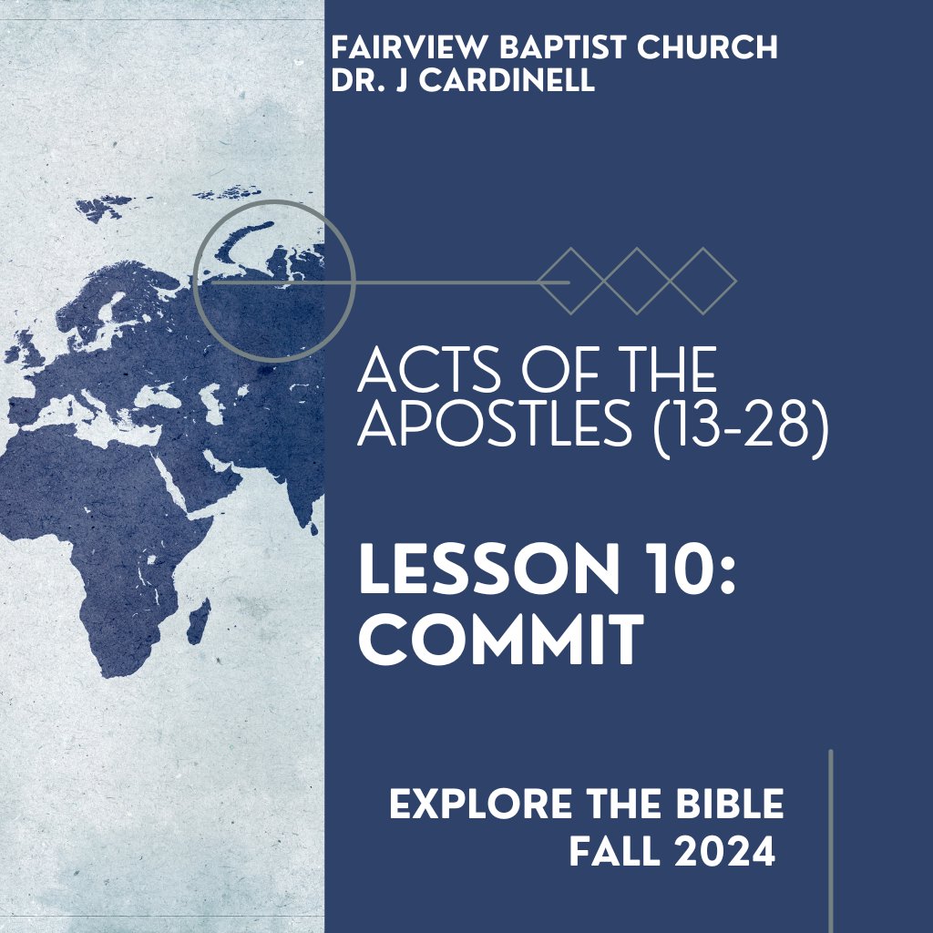 Fairview Baptist Small Group Lesson