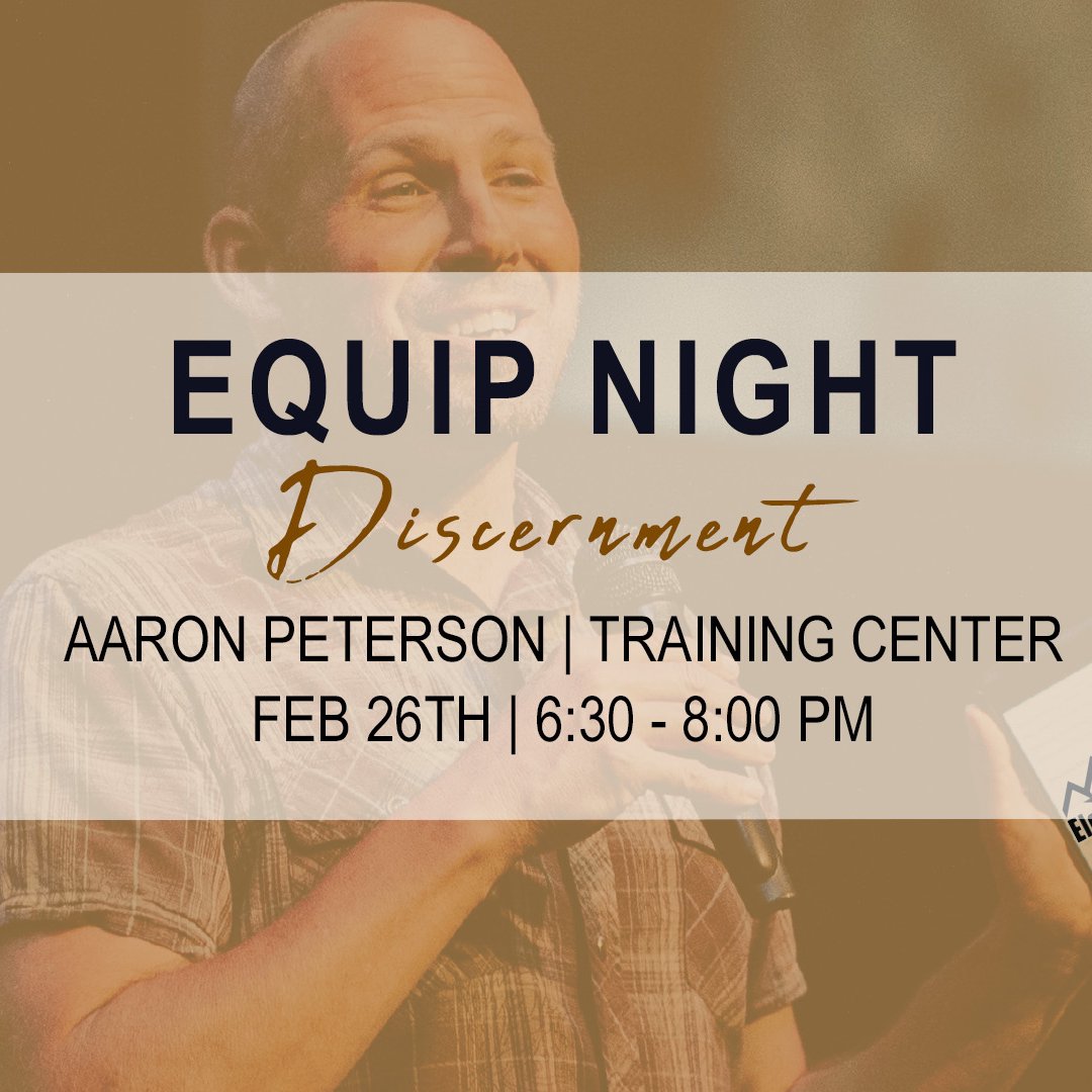 Equip Night: Discernment | Aaron Peterson episode artwork