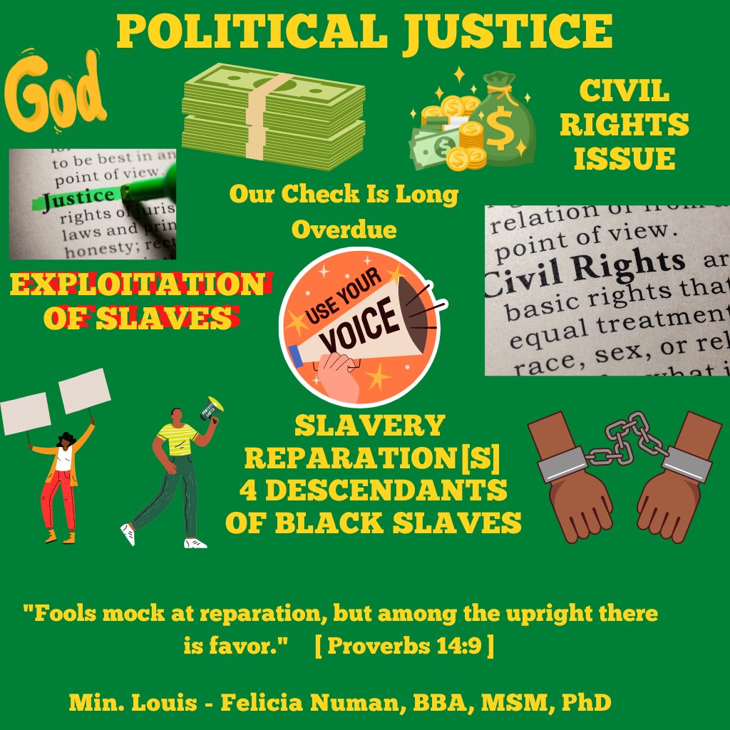 Slavery Reparation[s] - Real Civil Right[s] Movement
