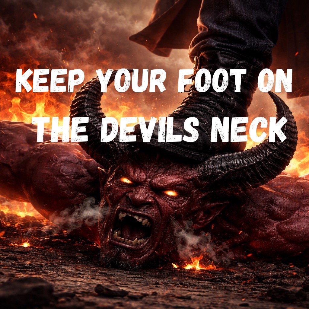Keep Your Foot on the Devil's Neck