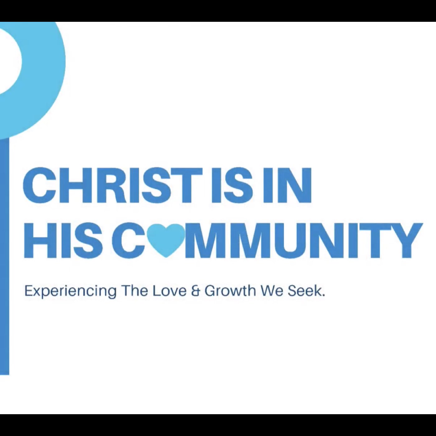 Christ is in His Community, part 1 episode artwork