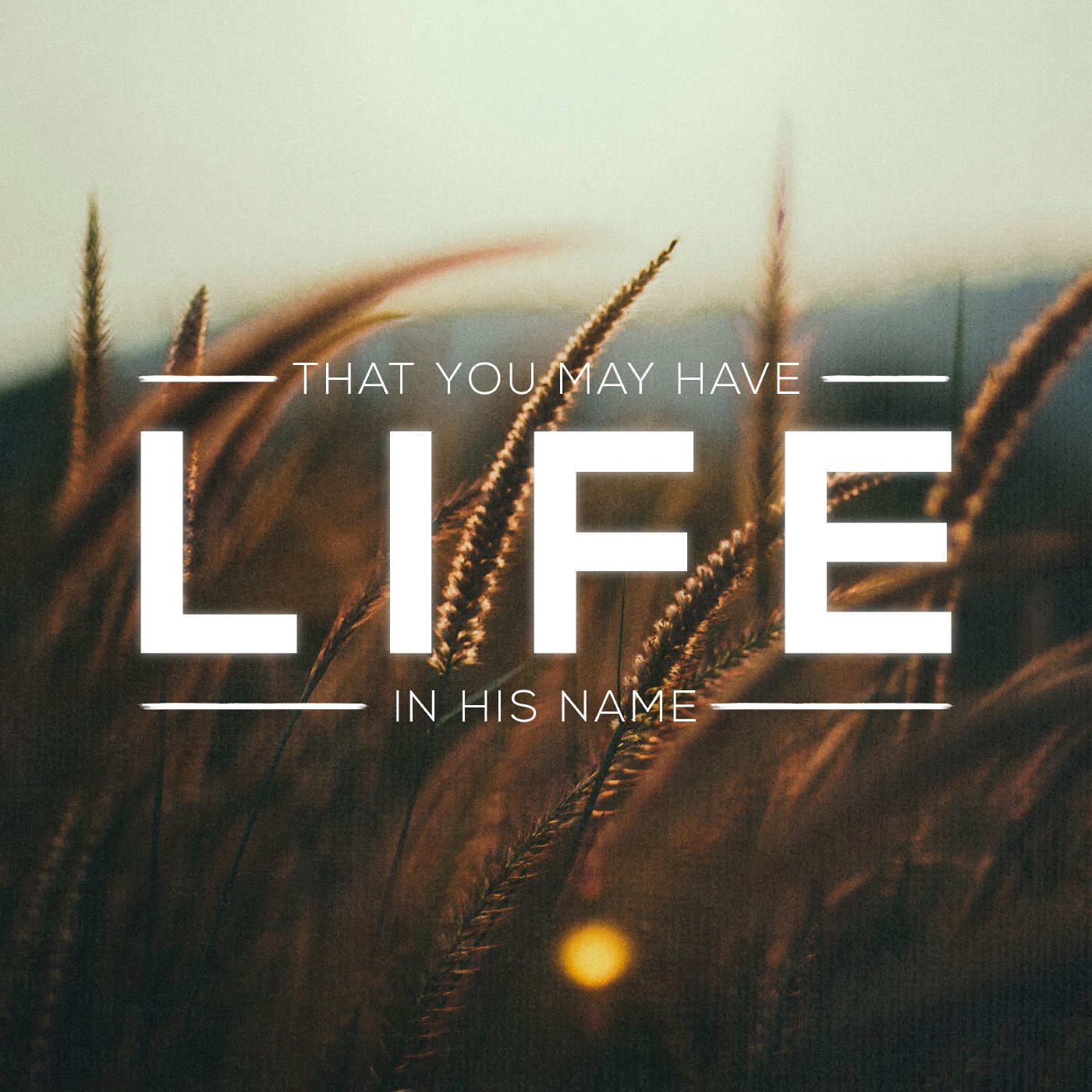 That You May Have Life In His Name - Week 31 episode artwork