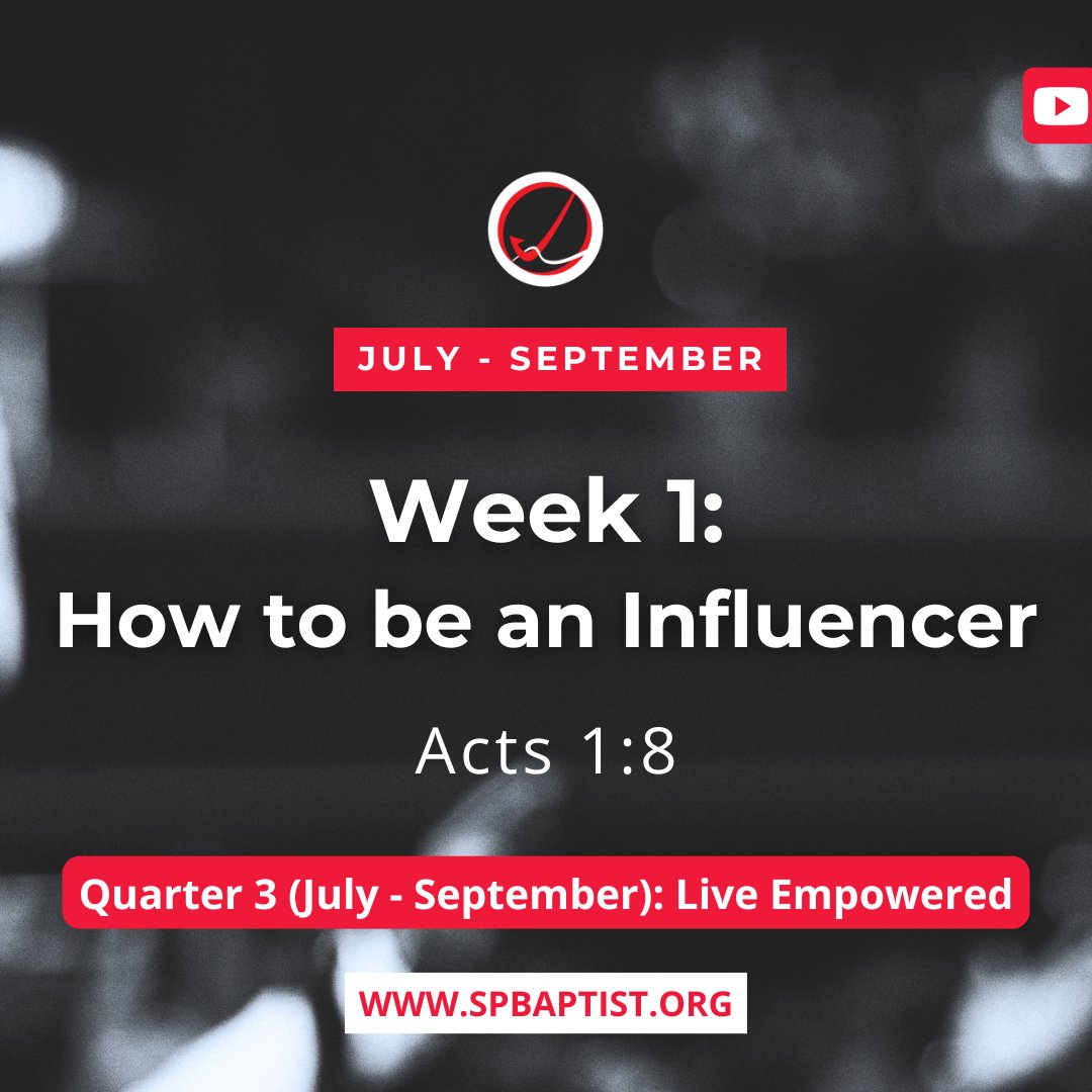 How to be an Influencer (Q3: Wk 1)
