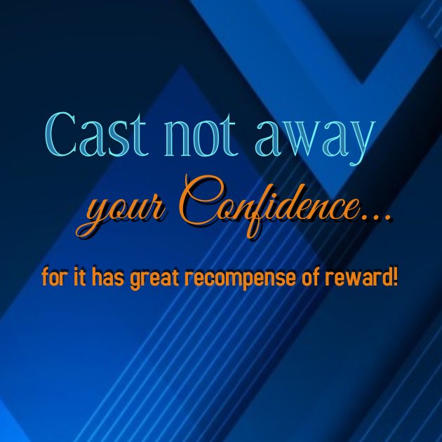 Cast Not Away Your Confidence. episode artwork