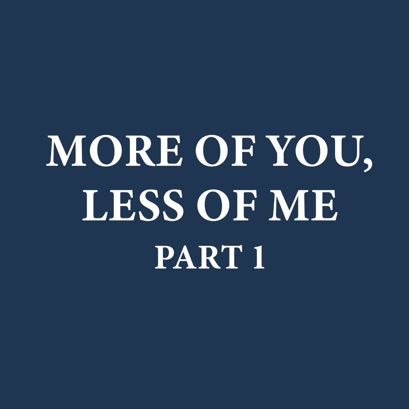 More of You, Less of Me, Part 1 – 10/19/2025 episode artwork