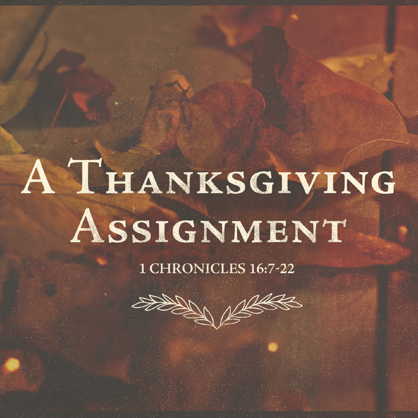 A Thanksgiving Assignment – Part 1 episode artwork