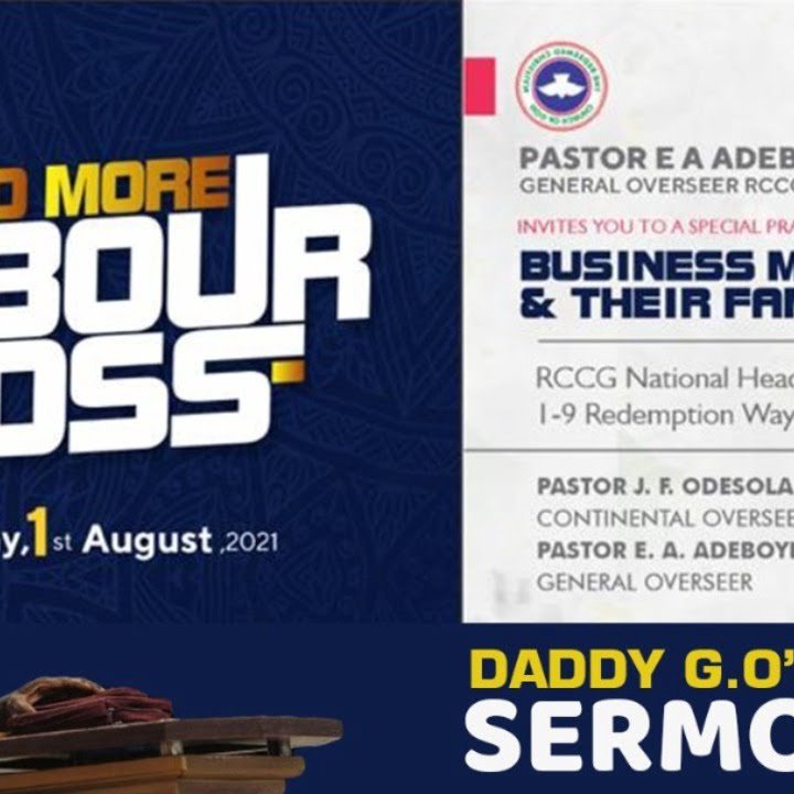NO More Labour Loss -- Aug. Thanksgiving service. Min. Pastor EA Adeboye episode artwork
