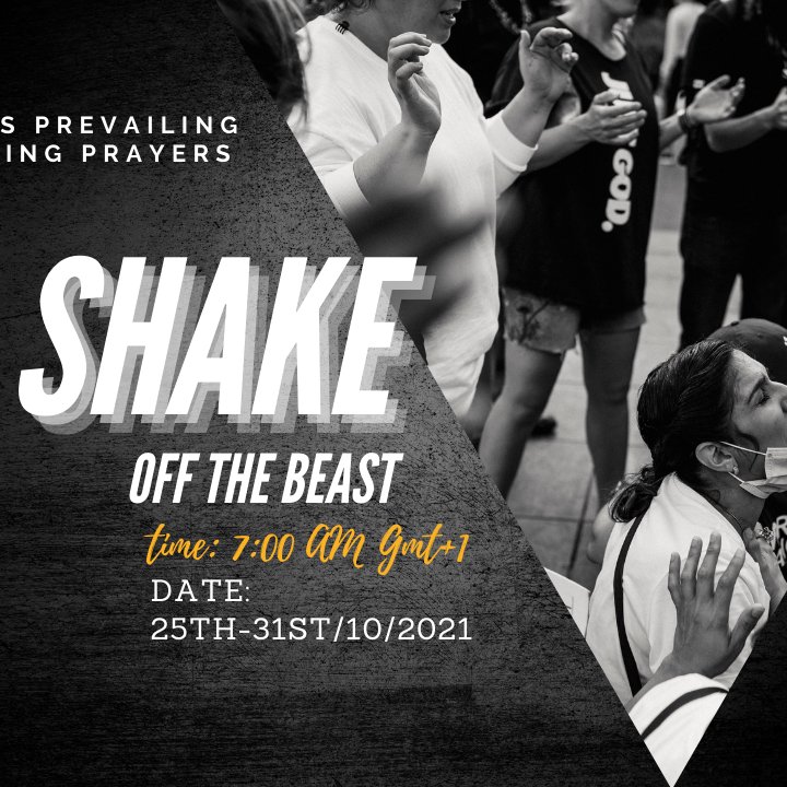 7 DAYS PREVAILING MORNING PRAYERS THEME: SHAKE OFF THE BEAST