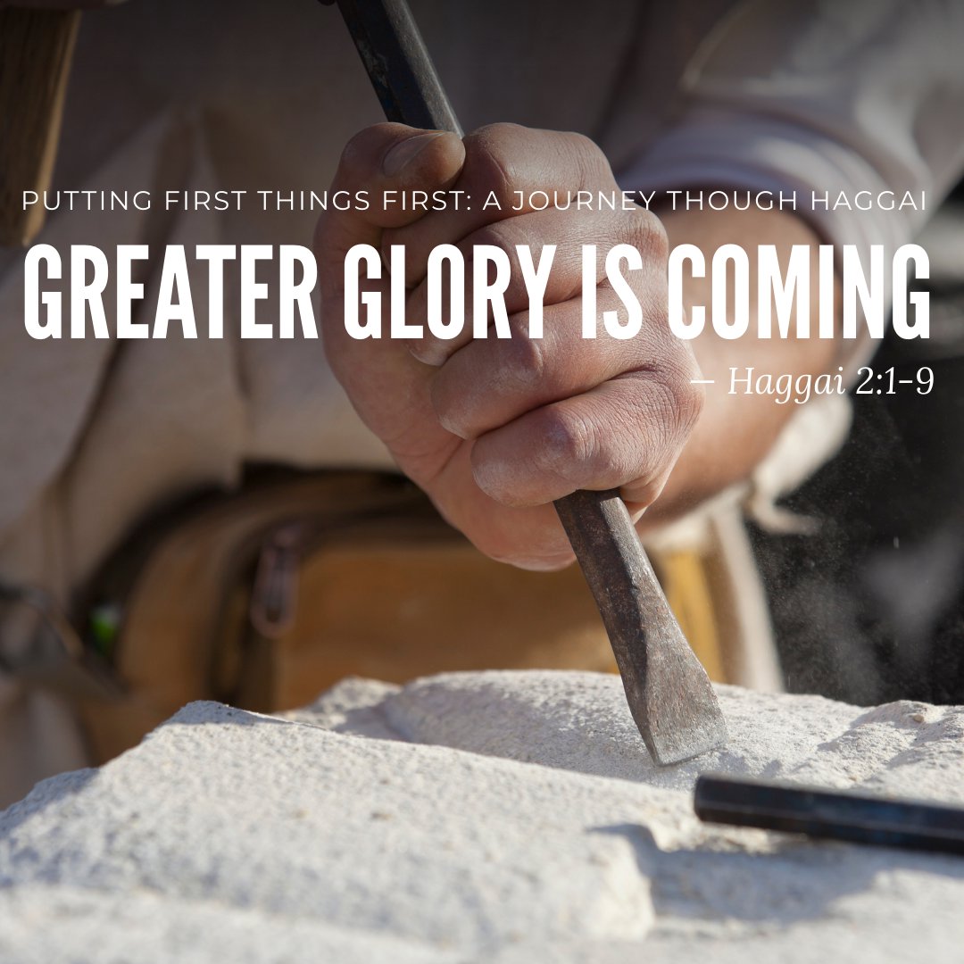 A Greater Glory Is Coming