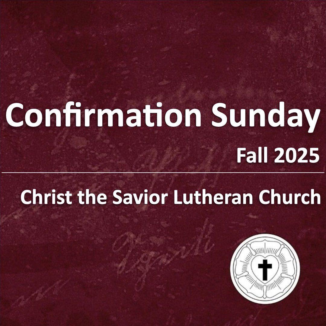 Confirmation Sunday Confirmation Sunday