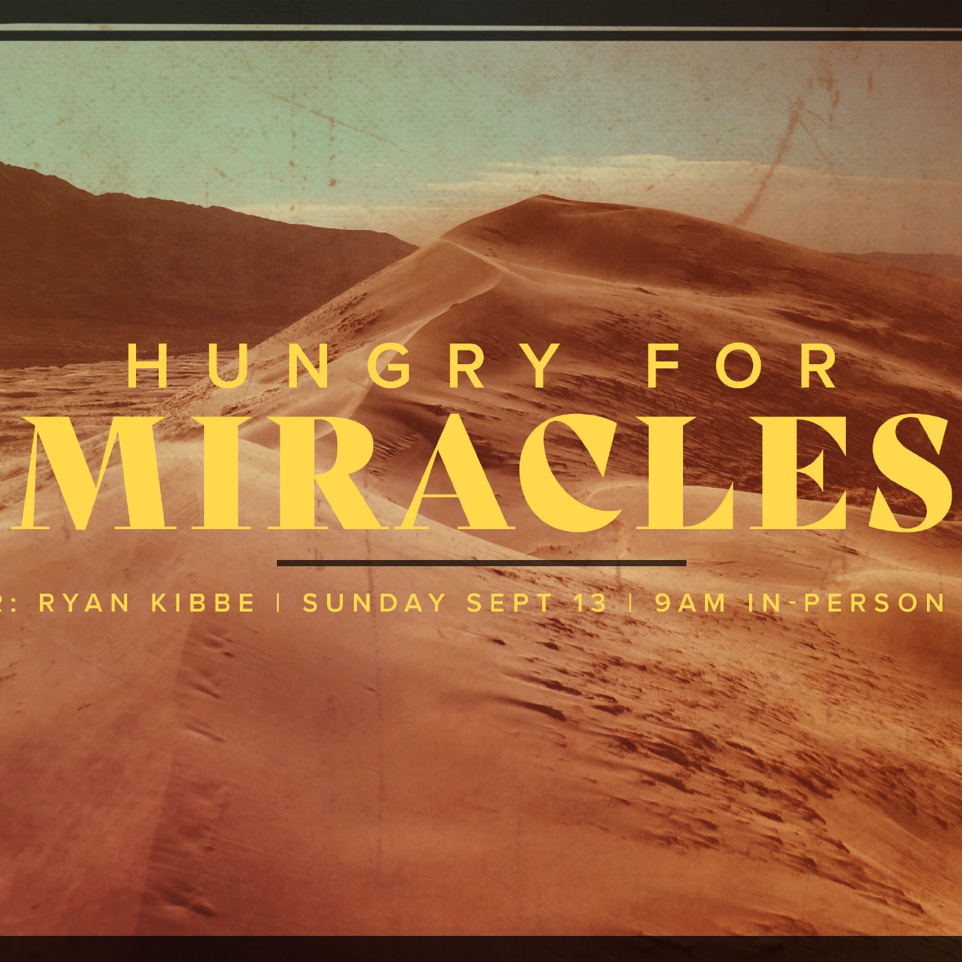 Hungry for Miracles episode artwork