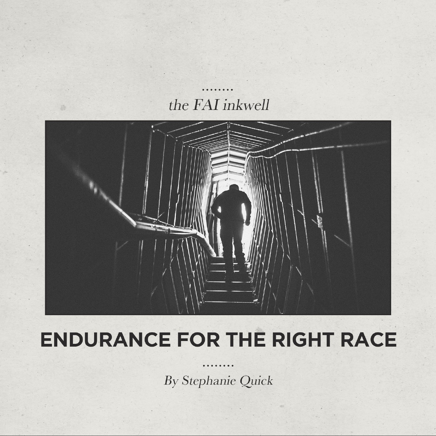 Endurance for the Right Race