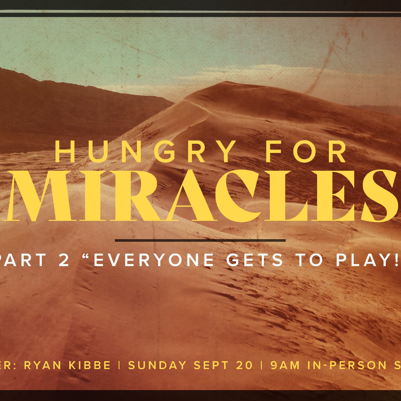 Hungry for Miracles episode artwork
