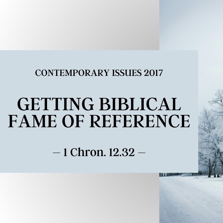 Getting a Biblical Frame of Reference | Contemporary Issues 2017 episode artwork