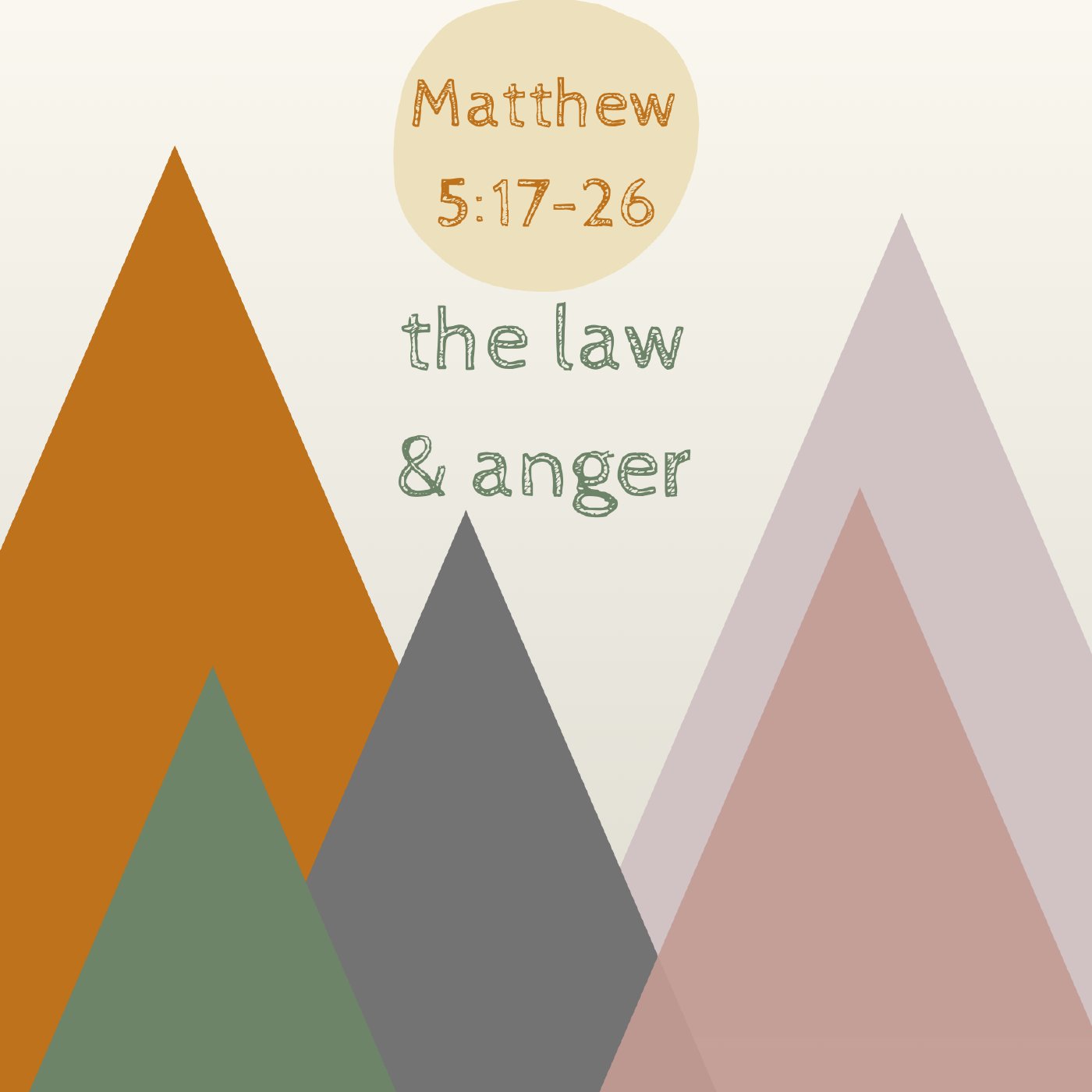 "The Law & Anger" - Matthew 5:17-26 episode artwork