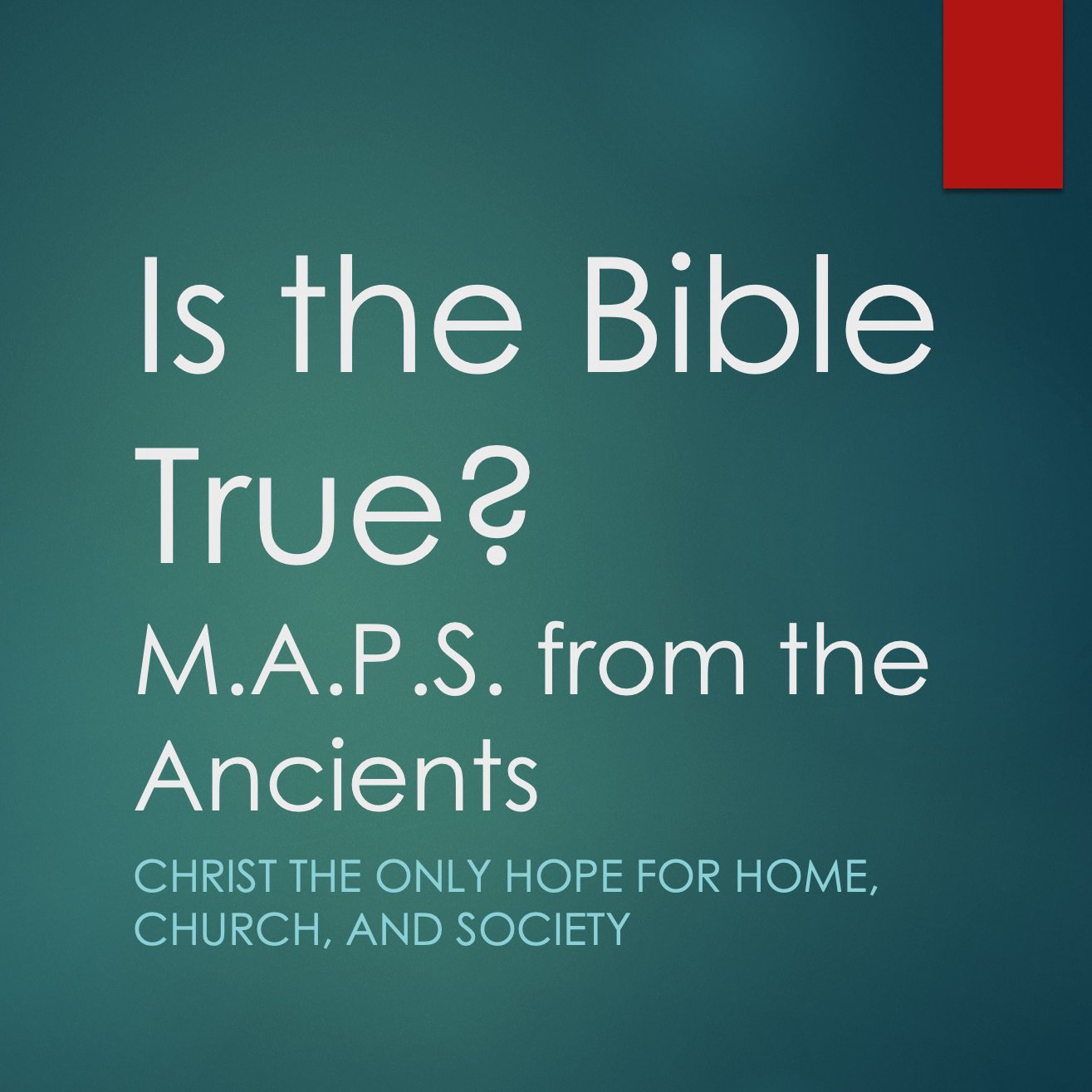 Is the Bible True? episode artwork