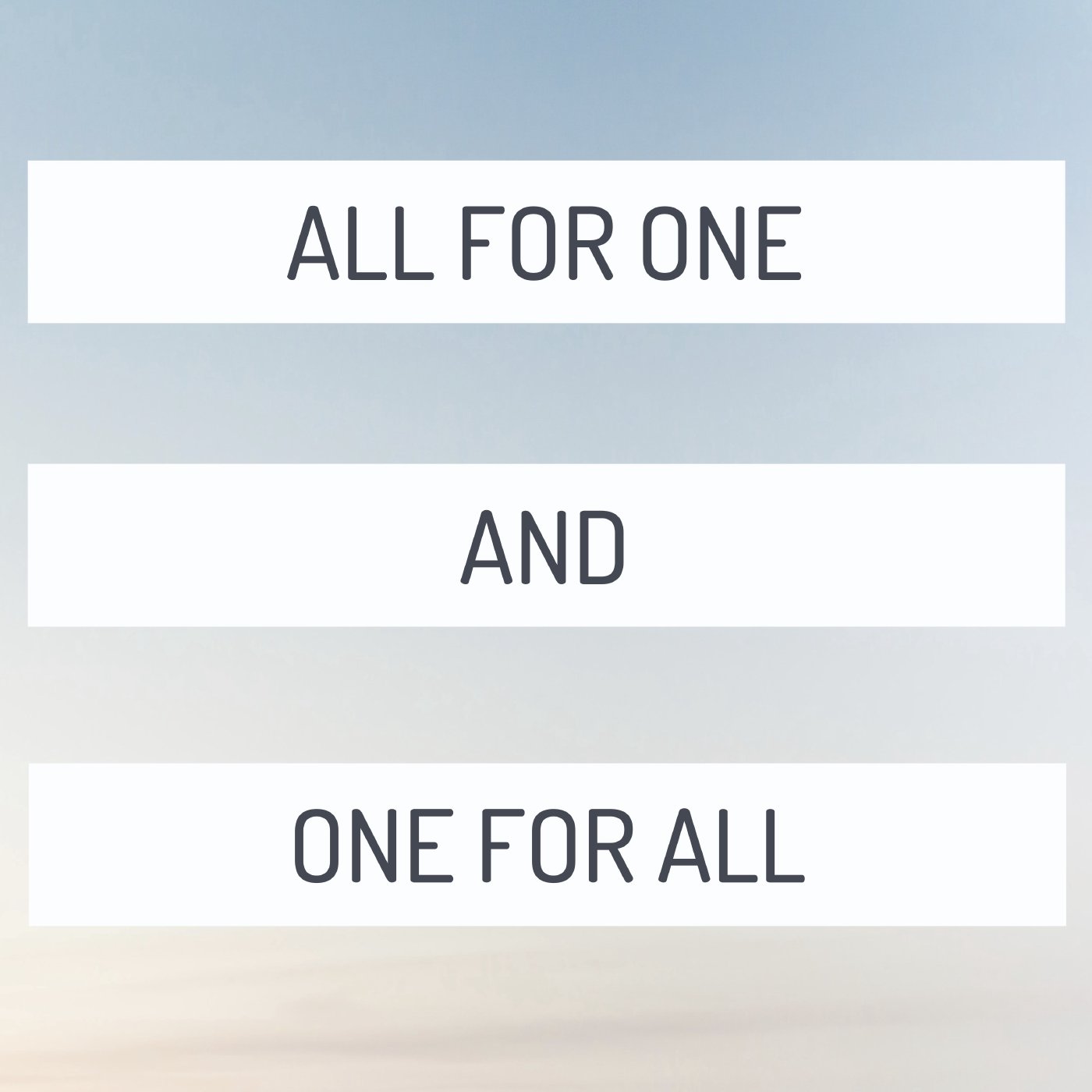 All for One, and One for All episode artwork