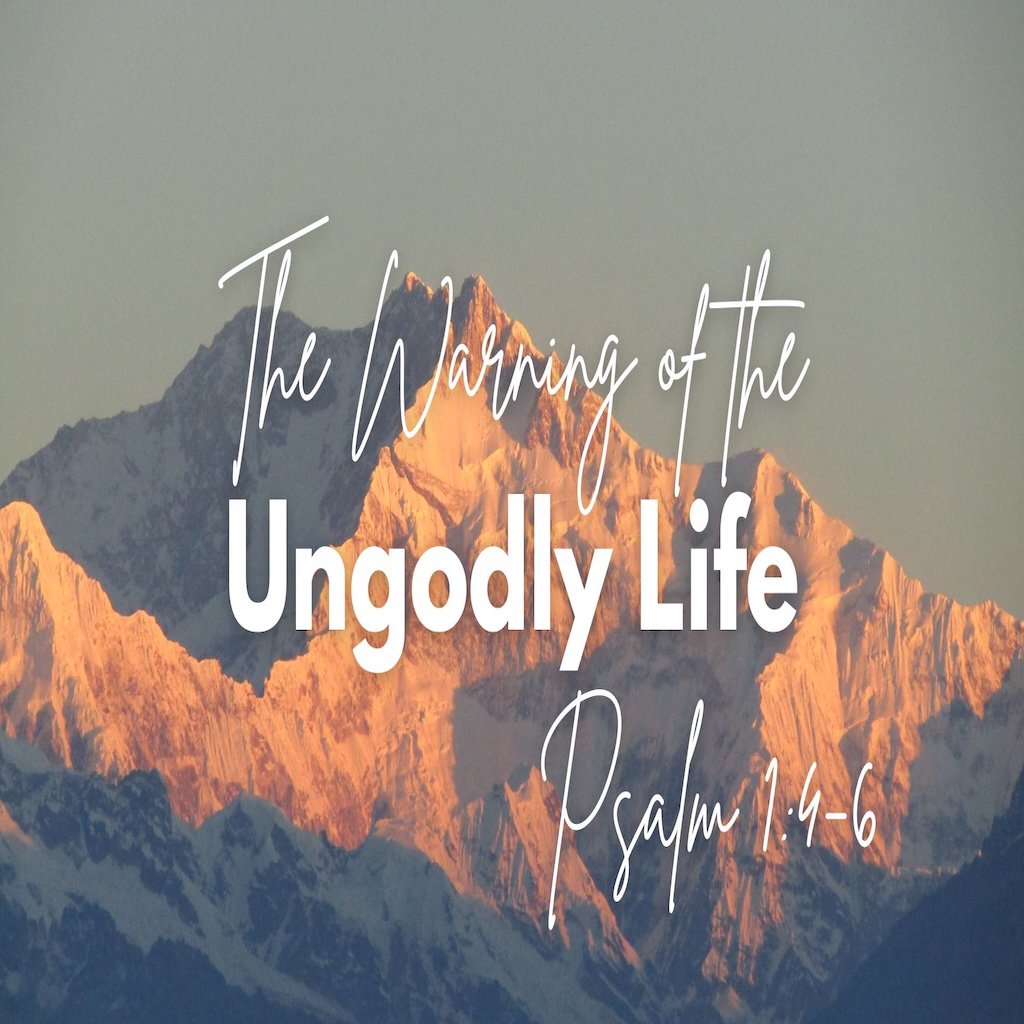 The Warning of the Ungodly Life - Psalm 1:4-6 The Warning of the Ungodly Life - Psalm 1:4-6